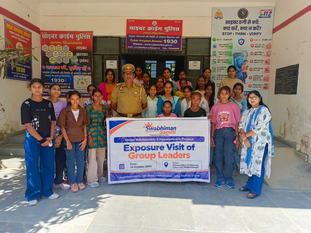 Adolescent Girls & Peer Leaders Empowered on Women Safety, Cyber Crime Awareness & Legal Protection in Siddharthnagar